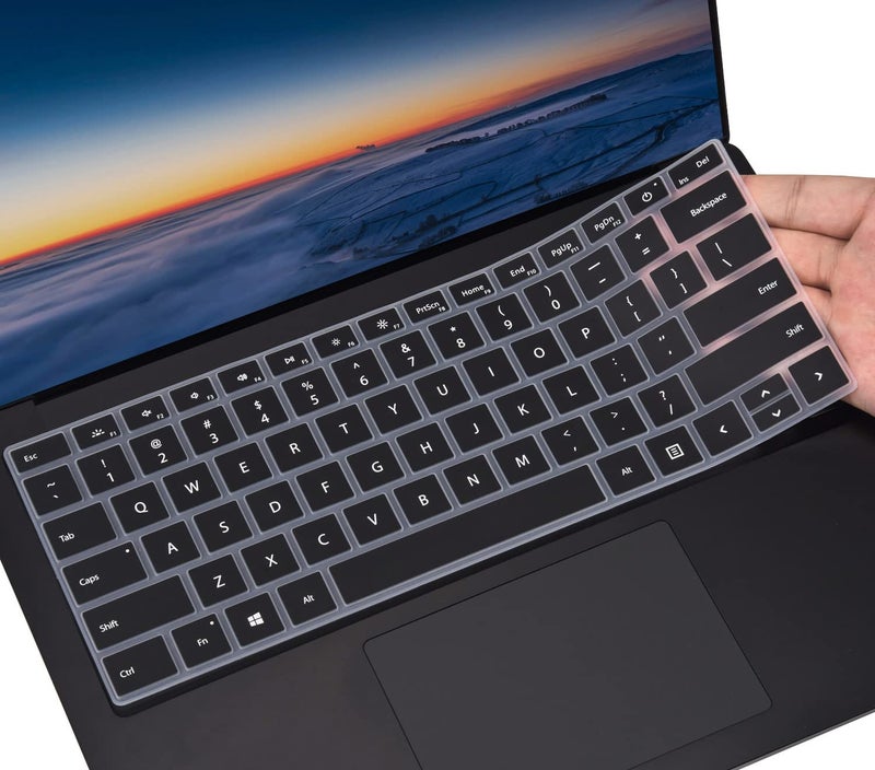 CaseBuy Keyboard Cover for 2023-2019 Microsoft Surface Laptop 6/5/4/3 & Surface Book 3 13.5" & 15" Keyboard Protector Accessories(Not Fit Surface Laptop 7 2024 2025), Black - Image 1